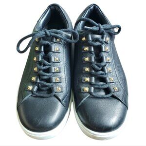 Salvatore Ferragamo Leather Lace Up Sneakers Size 7